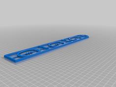 Blood Bowl Sevens Range Ruler 3D Printer Model