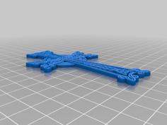 Celtic Cross Necklace-jewelry Piece 3D Printer Model