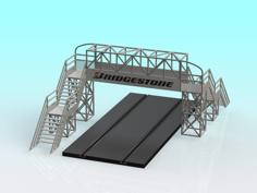 1:32 Slot Car Footbridge 3D Printer Model