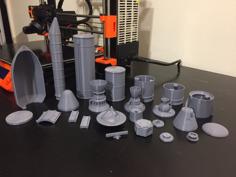 Kerbal Space Program Modular Rocket Parts 1:50 Scale 3D Printer Model