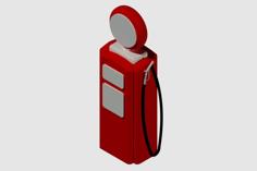 Vintage Gas Station 3D Printer Model