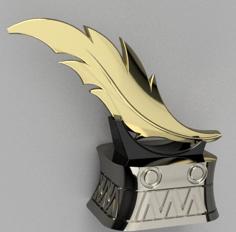 Golden Plume/ Feather 3D Printer Model