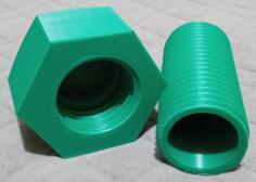 2″-4 1/2 HEX NUT AND BOLT CONTAINER 3D Printer Model