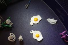 DailyEarring#75: Sunny Side Up! 3D Printer Model