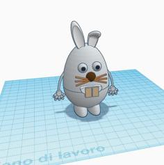 EASTER BUNNY EGG 3D Printer Model