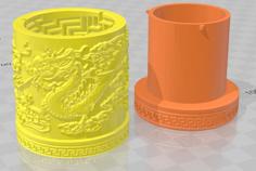 Dragon Container Puzzle Box 3D Printer Model