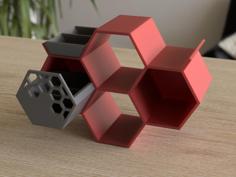 Hex Shelf/Drawer Unit 3D Printer Model