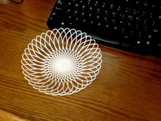 Lace Doily Bowl (Prints Flat) 3D Printer Model