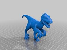 Velociraptor Dinosaur 3D Printer Model