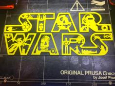 Star Wars Logo Mural 3D Printer Model