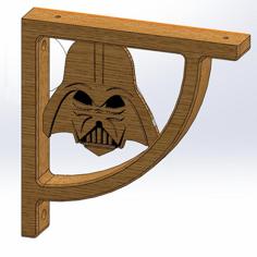 EQUERRE D’ÉTAGÈRE / Shelf Bracket Star Wars Dark Vader 3D Printer Model