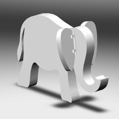 Flexi Elephant 3D Printer Model