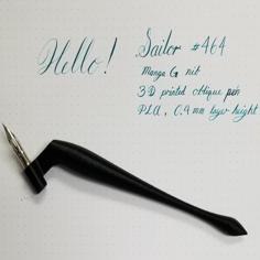 Oblique Nib Holder For Calligraphy 3D Printer Model