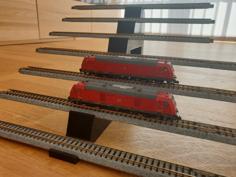 Stackable Stairs To Display N Scale Trains On Kato Tracks In A Showcase 3D Printer Model