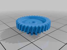 Ultenic T10 Pro Replacement Brush Gearbox Dual Gear (T10 Mod 0.84; T33 Mod 0.509) 3D Printer Model