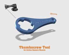 Thumbscrew Tool (for Action Cameras) 3D Printer Model