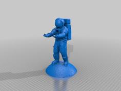 Astronaut Magsafe Charger Holder 3D Printer Model