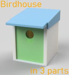 Birdhouse In 3 Parts 3D Printer Model