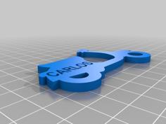 Vespa Carlos Keychain 3D Printer Model