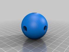 Cat Toy: Hollow Ball With Mini Balls Inside 3D Printer Model