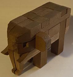 Elephant Puzzle 3D Printer Model