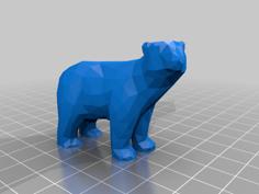 Polar Bear – High Quality LOW-Poly STL File Of A Polar Bear 3D Printer Model