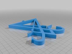 Lucifer Sigil 3D Printer Model