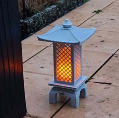 Japanese Garden Lantern Lamp Remix Led Fire Lamp 3D Printer Model