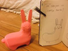 Easter Bunny From Drawing 3D Printer Model