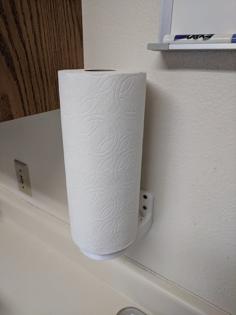 Paper Towel Holder With Design 3D Printer Model