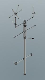 Radio Mast 3D Printer Model