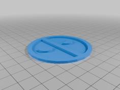 Deadpool Logo 3D Printer Model