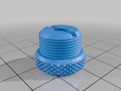 Microphone Camera Screw Thread Adapter 5/8″ Inside, 1/4″ Outside 3D Printer Model