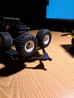 Scx24 Trailer Spare Wheel Holder 3D Printer Model