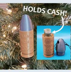 Ammo (Bullet) Ornament 3D Printer Model