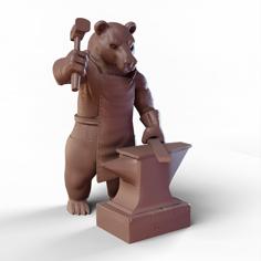 Blacksmith Bear 3D Printer Model