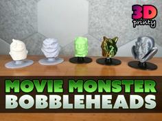 Bobblehead Monsters 3D Printer Model