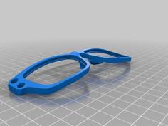 Armless Glasses 3D Printer Model