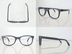 Lunettes VTO | VirtualTryOn.fr 3D Printed Glasses : “Low Paulie” 3D Printer Model