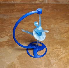 Elegant Stand For Spinning Ballerina 3D Printer Model