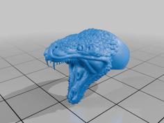 Ring With Snake Head 3D Printer Model