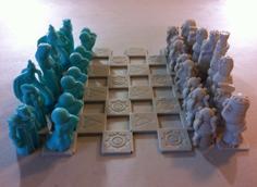 Robots Versus Wizards Chess Set 3D Printer Model