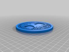 Celtic Tree Of Life Coaster 3D Printer Model