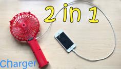 Handheld Fan 2 In 1 Super Convenient 3D Printer Model