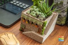 Mini Middle Eastern Villa Planter 3D Printer Model