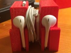 Apple Earbud Holder 3D Printer Model