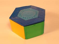 Hexagonal Board Game Storage Box 3D Printer Model