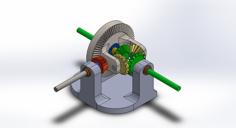 Working Differential Model 3D Printer Model