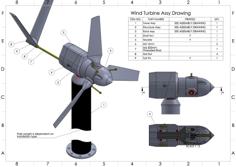 MKII 5 Watt 3d Printable Wind Turbine 3D Printer Model