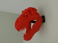 T-Rex Skull Wall Mount 3D Printer Model